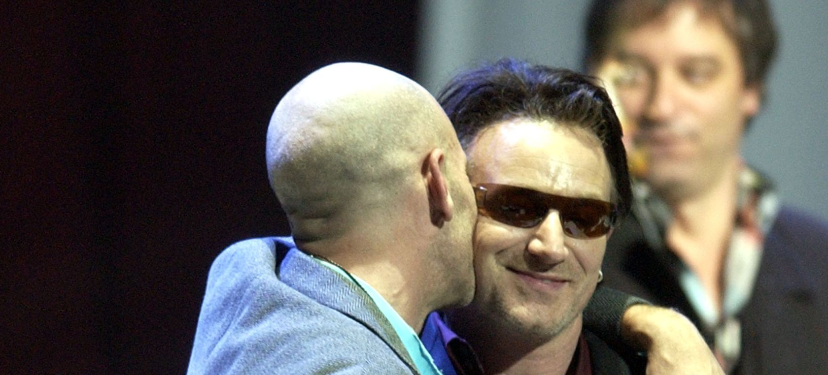 Michael Stipe (R.E.M) y Bono (U2)